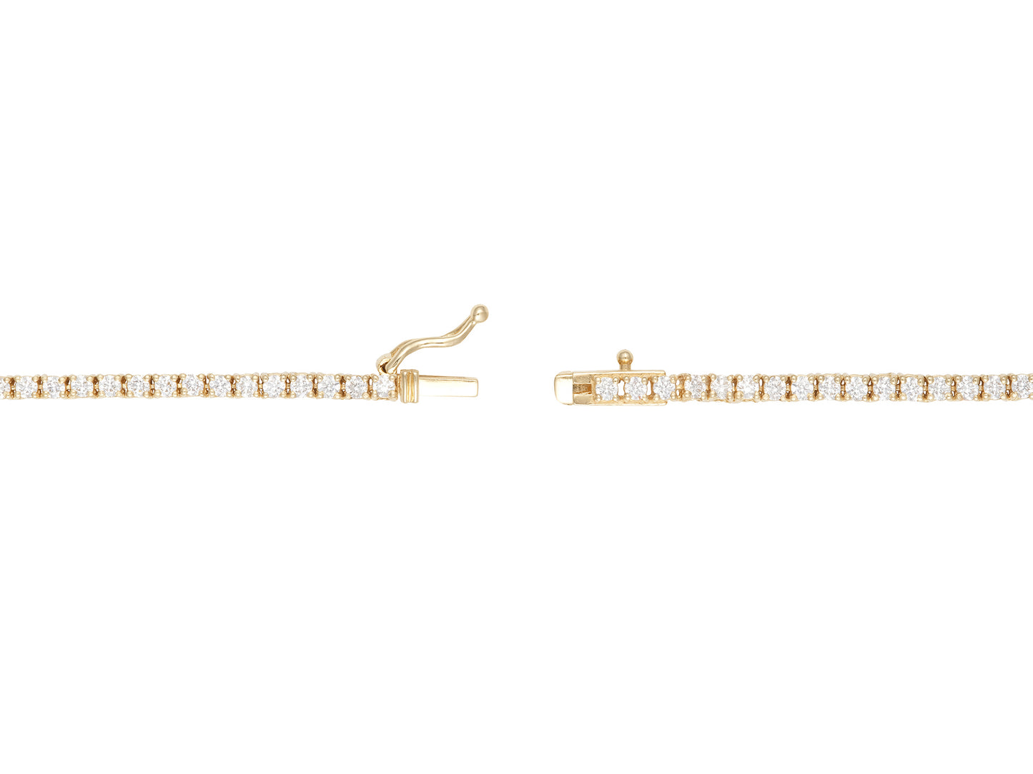 Small Graduating Tennis Necklace