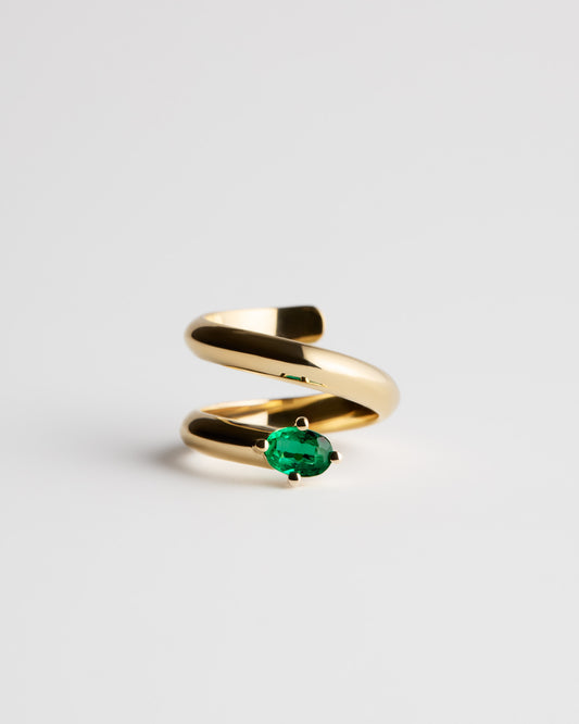 Emerald Wrap Ring