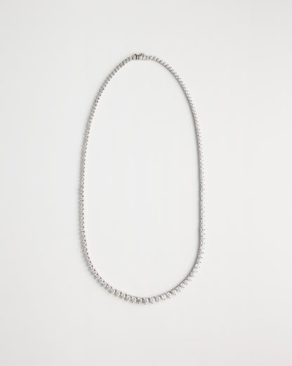 Large Graduating Tennis Necklace