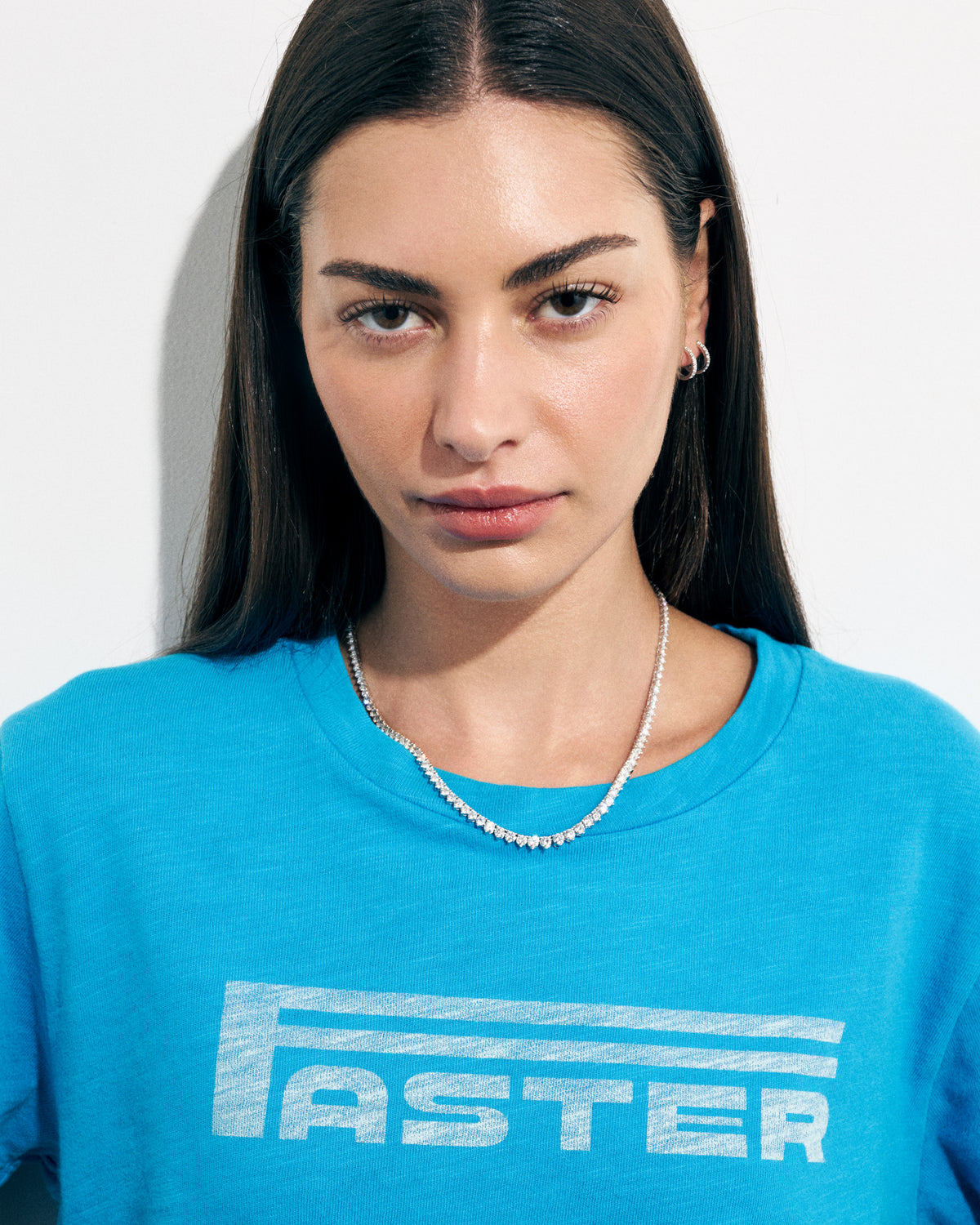 Large Graduating Tennis Necklace