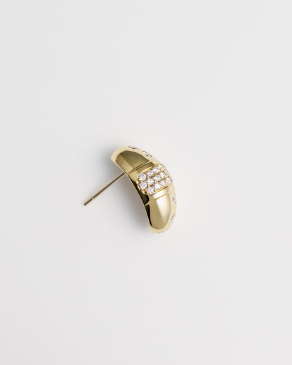Diamond Dome Earrings