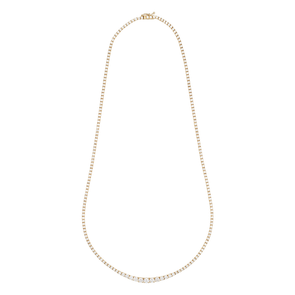 Small Graduating Tennis Necklace