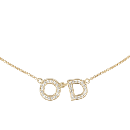 Diamond Initial Necklace
