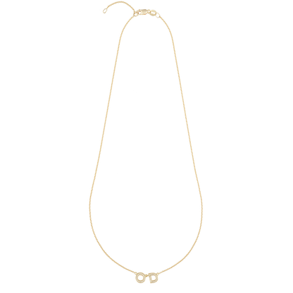 Diamond Initial Necklace