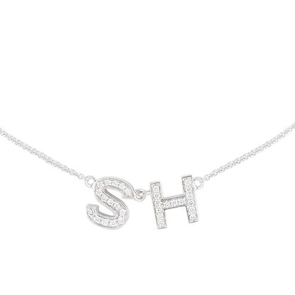 Diamond Initial Necklace