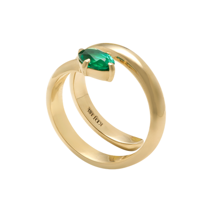 Emerald Wrap Ring