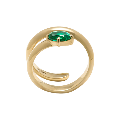 Emerald Wrap Ring