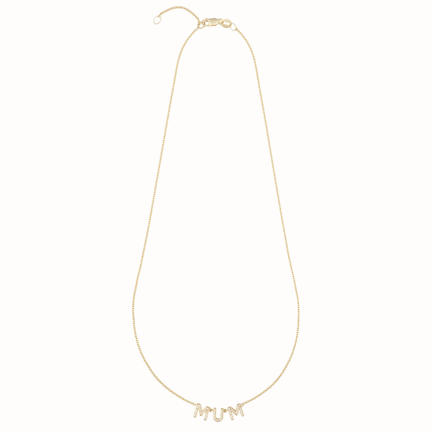 Diamond Initial Necklace