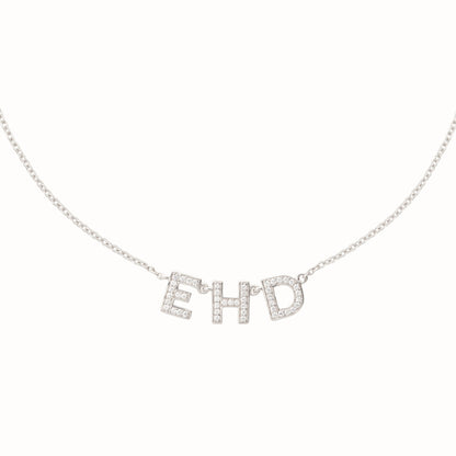 Diamond Initial Necklace