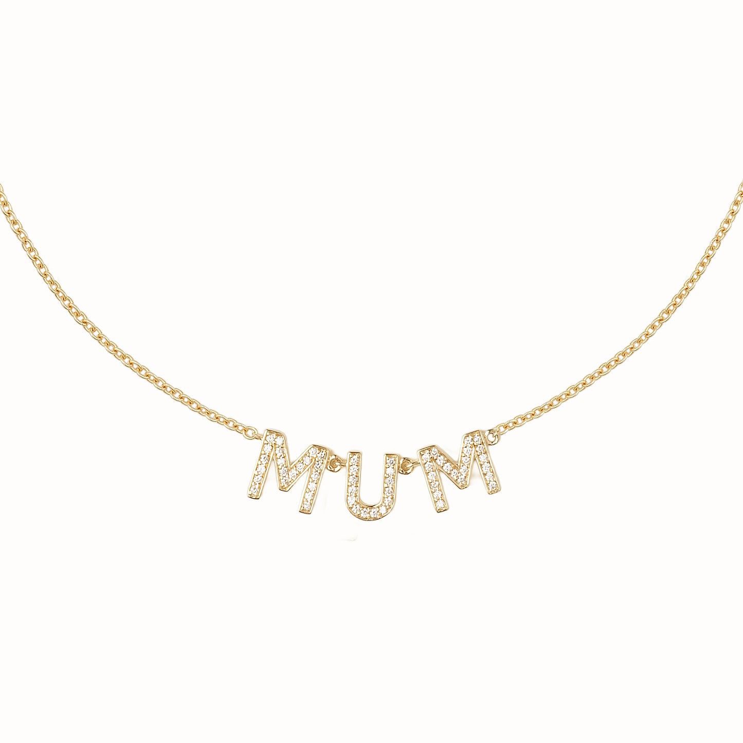 Diamond Initial Necklace
