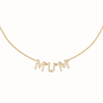 Diamond Initial Necklace