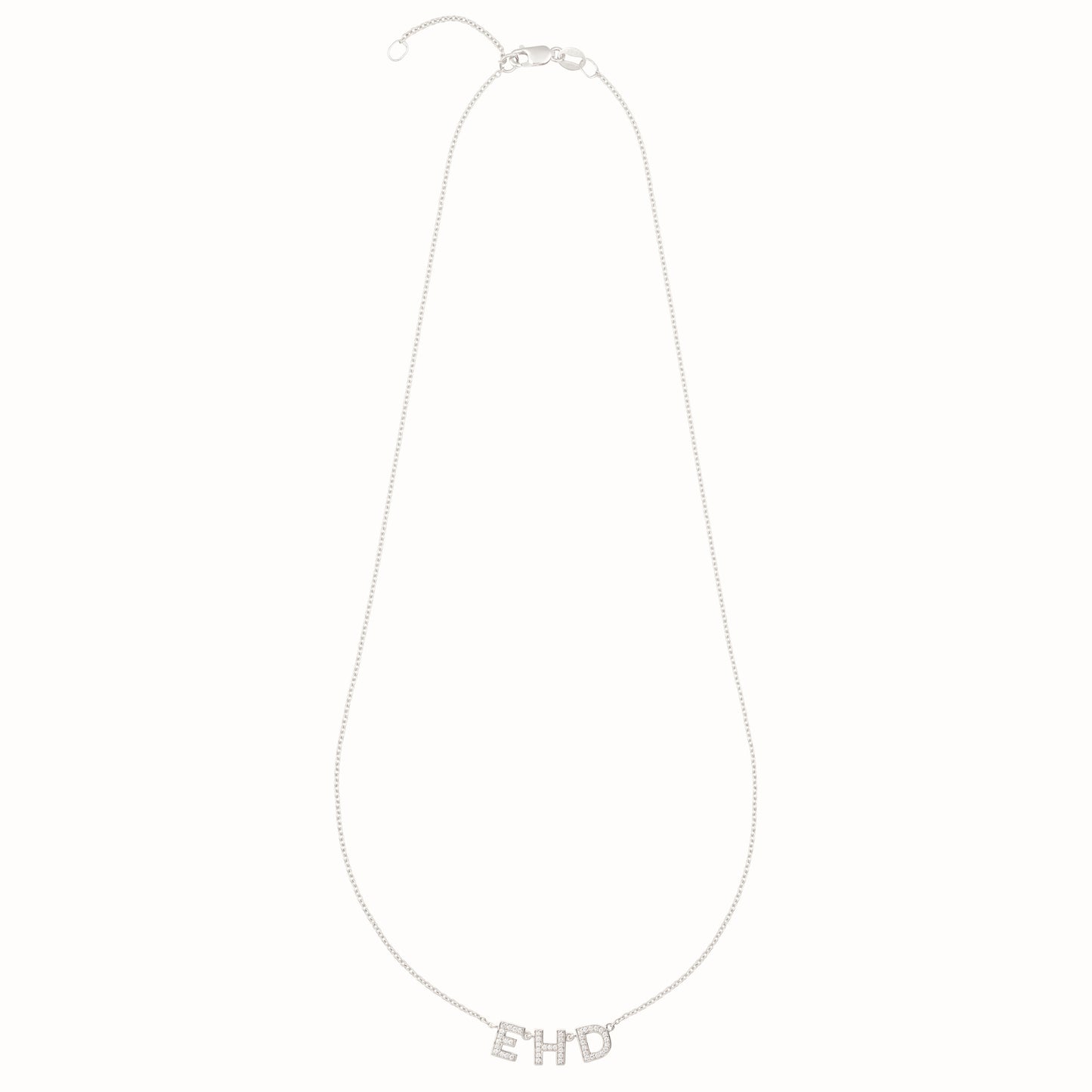 Diamond Initial Necklace