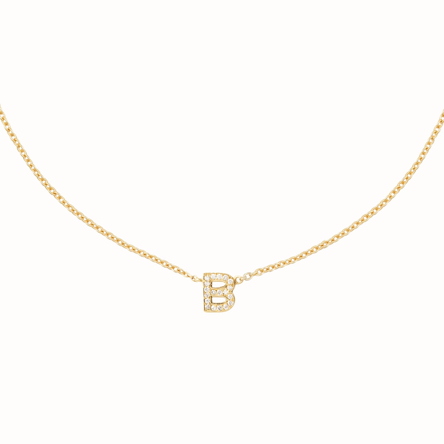 Diamond Initial Necklace