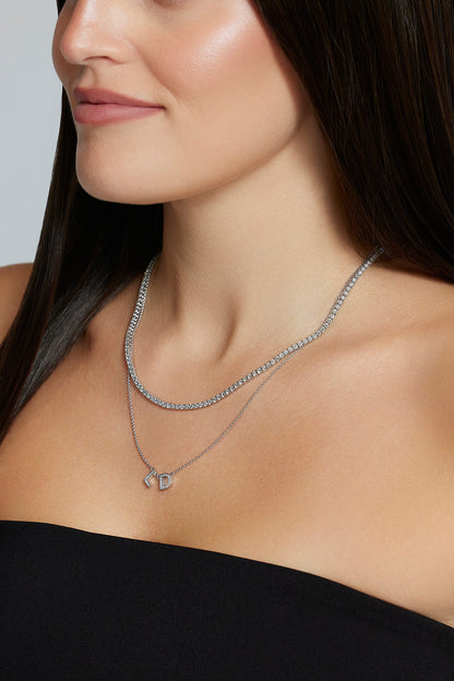 Diamond Initial Necklace