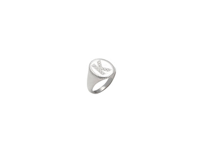 Signet Ring White Gold